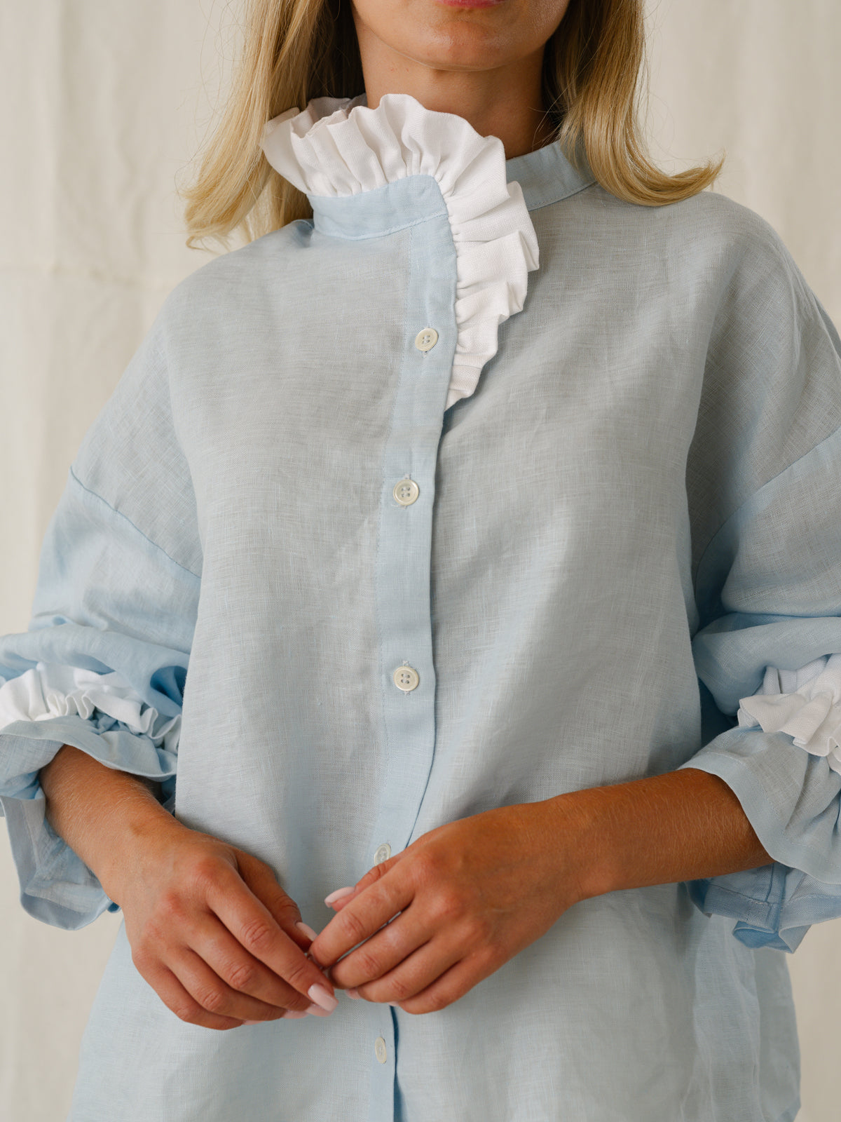 MARSHMALLOW BLOUSE | BLUE