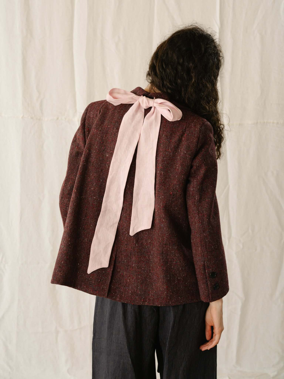 TWEED JACKET | MERLOT