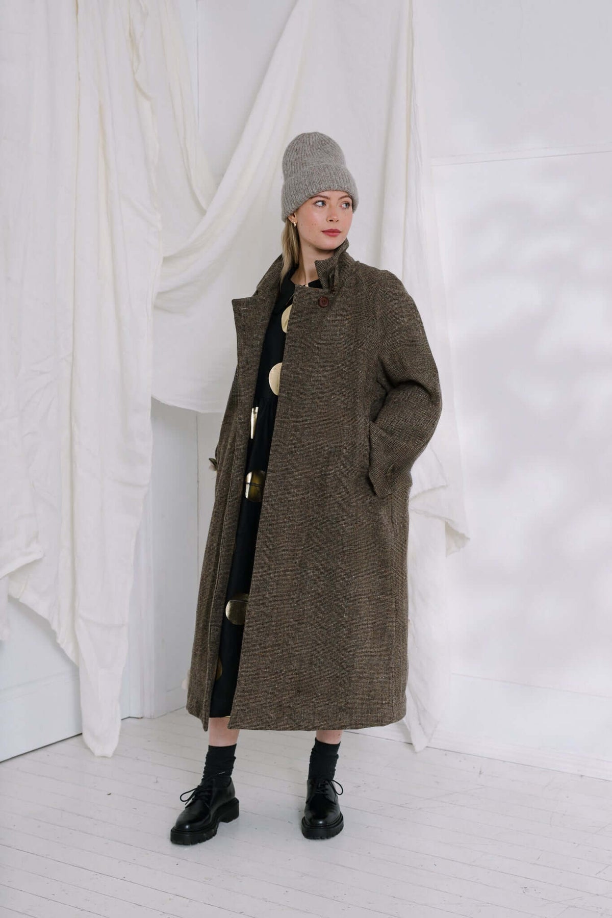 RAGLAN TWEED COAT