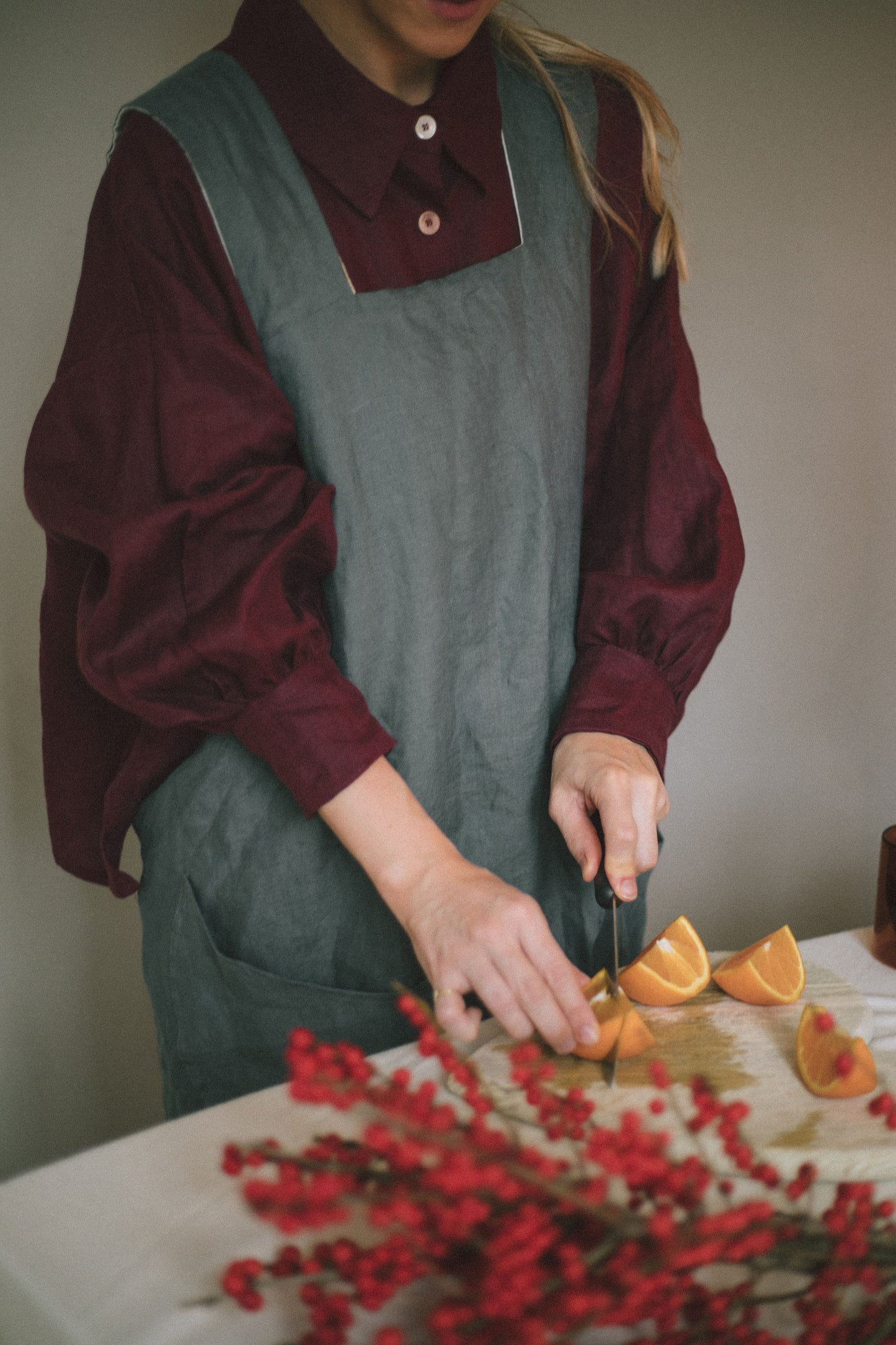 MERLOT LOUNGEWEAR SET | Our signature Cadhla loungewear set in a new rich colourway - Merlot. This set is designed to wear both in and out of the house. The buttons on the Cadhla blouse can also be worn to the back, making this a versatile wardrobe staple