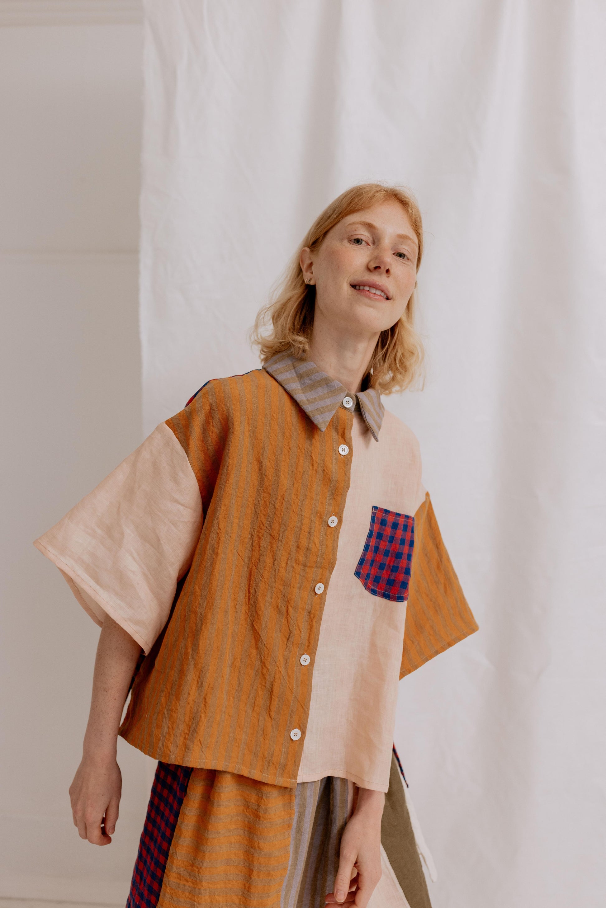 THE LINEN ROOM SHIRT | This season we have introduced a new concept called The Linen Room Project Born out of our commitment to sustainability, we decided to rethink our design process and get creative with what we already have in 'The Linen Room'. Using