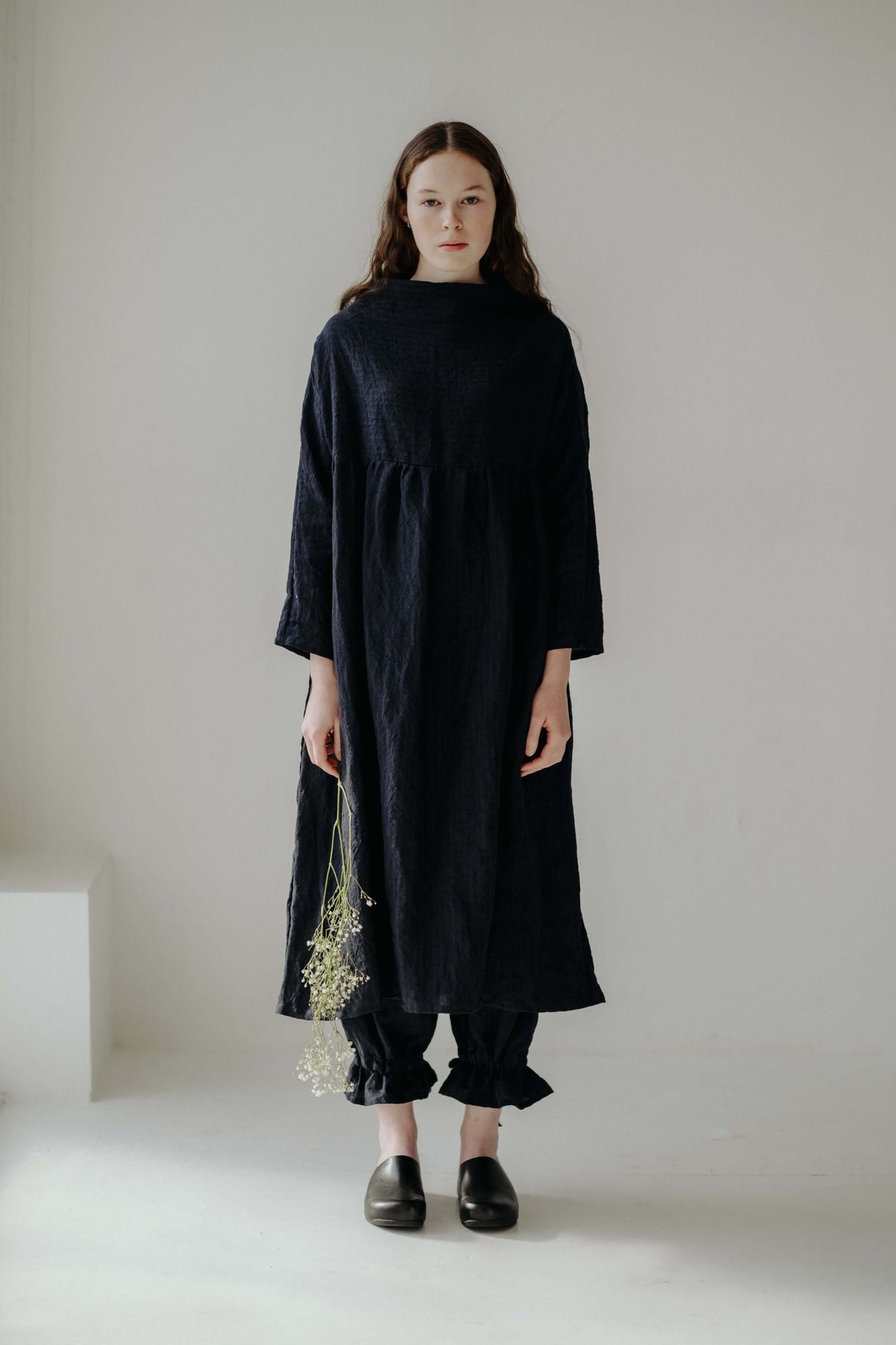 TILLIE DRESS | An effortless throw on that will feel right at home in a considered, every-day wardrobe. Tillie features a high neckline that sits elegantly across the neck- she can easily be dressed up or down and layered up for the colder months. Pair wi