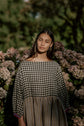 DELILAH DRESS | PATCHWORK | The Delilah Dress in patchwork. Created with beautiful soft tones of washed linen. A new silhouette for us - the dress features a longer hem and wide neckline. Works nicely with our new Mel knitted vest. Side seam pockets. Made