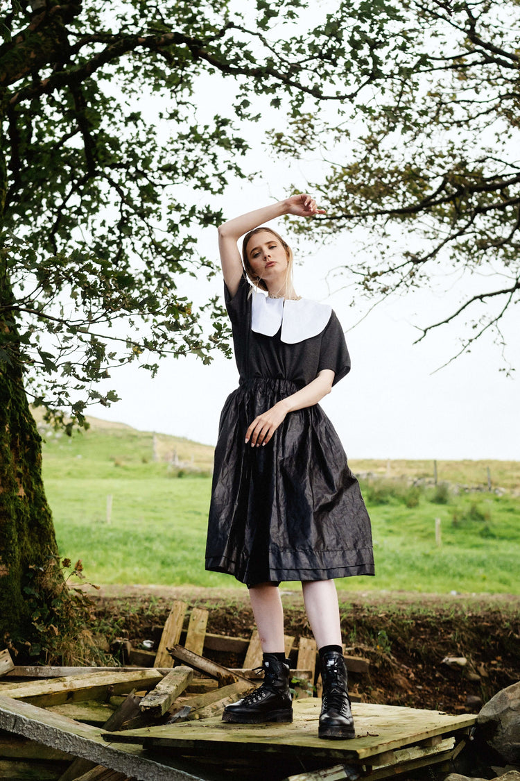 AURELIA SKIRT | BEETLED | A winter update to our classic 'throw on' Aurelia skirt. This skirt is created using Beetled linen- a process unique to Ireland, whereby the linen is 'beetled' by being pounded with wooden blocks for hours to achieve a beautiful