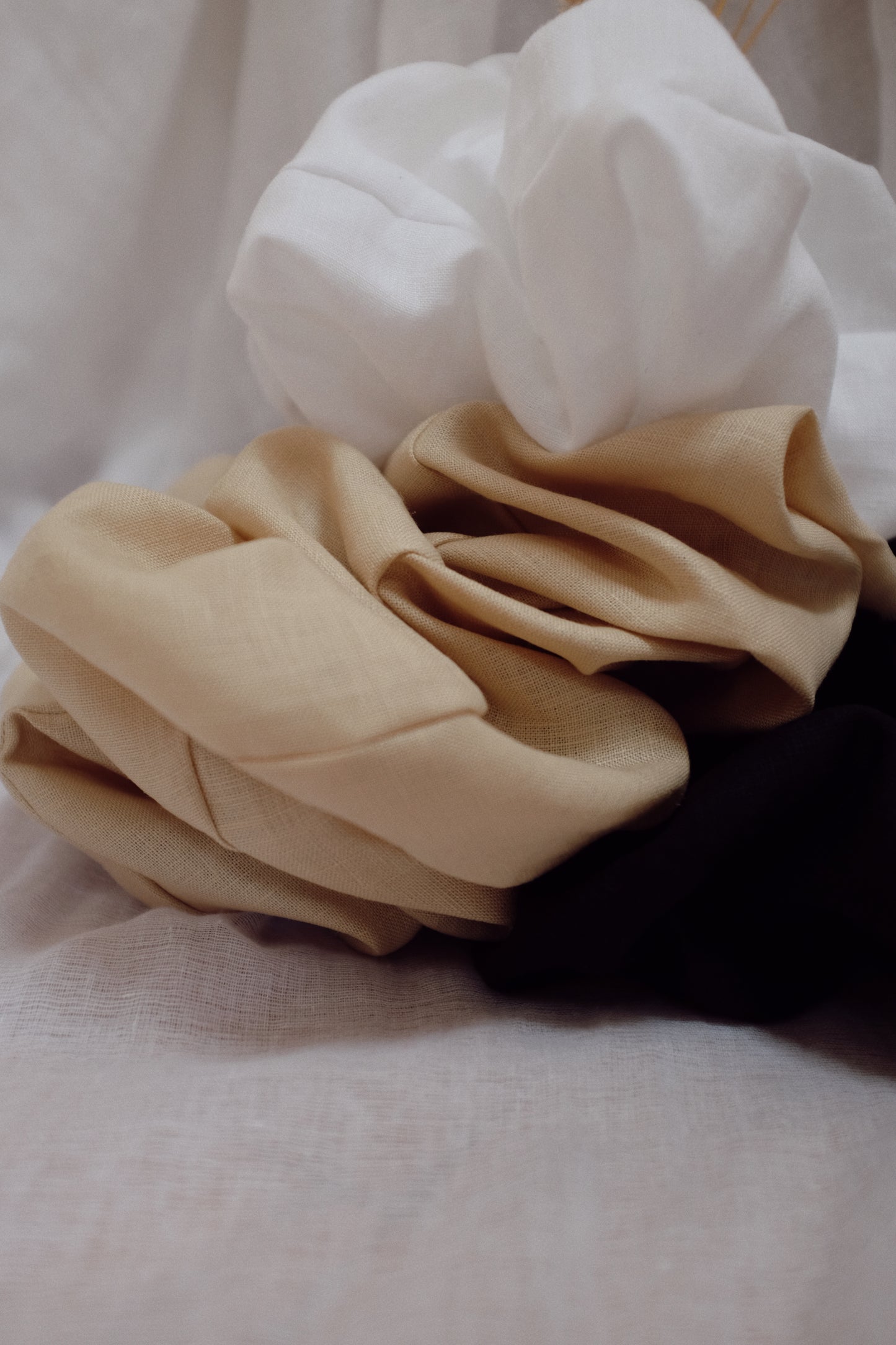 CLOUD SCRUNCHIE | For those ‘head in the clouds’ days. This 'extra' hair accessory was created to match the size of your dreams! Oversized scrunchies that look as good on your arm as they do in your hair. Coming in three colour-ways, these will become a s