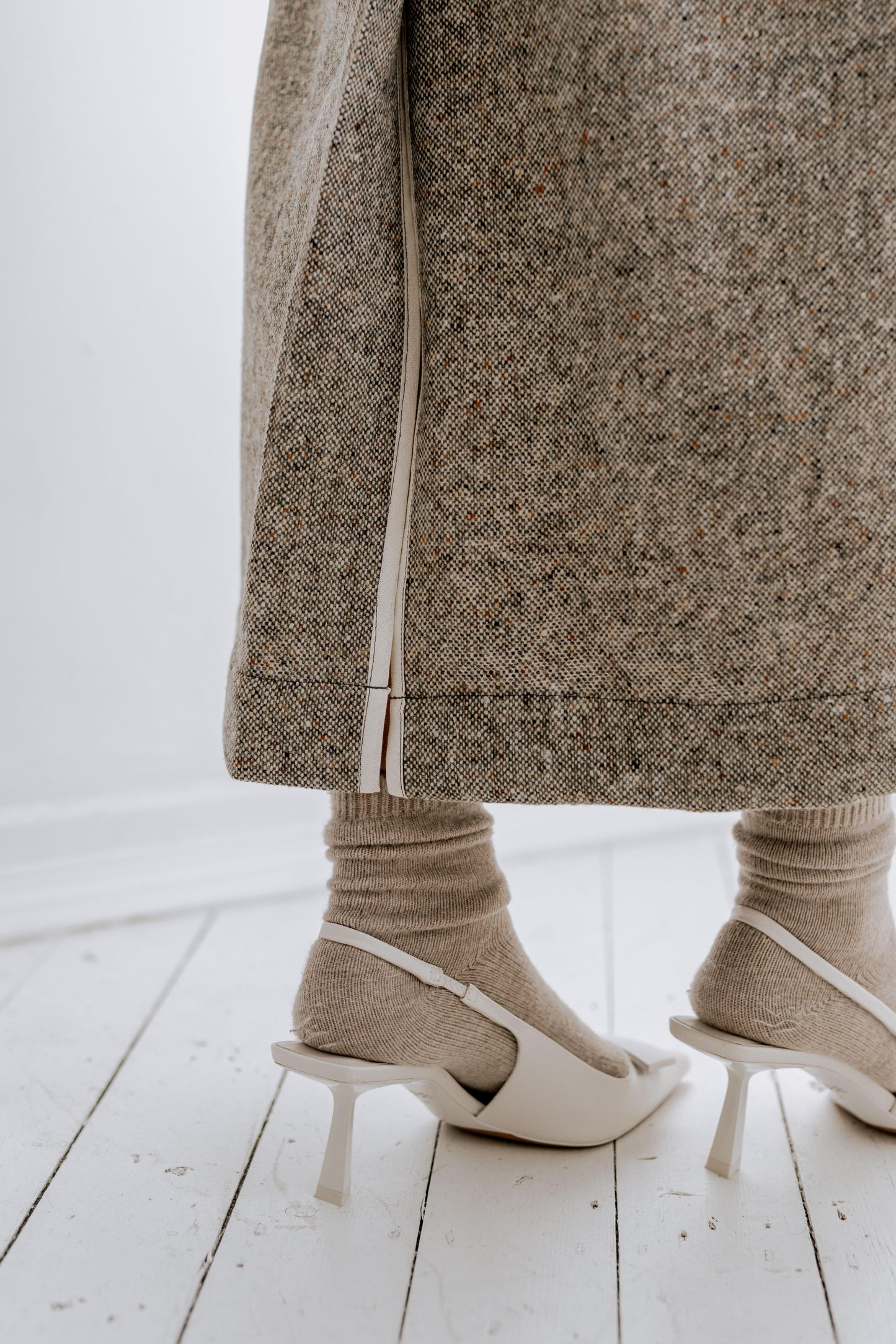 TWEED SKIRT | We are so delighted to introduce a big new step for us as a brand by introducing Donegal Tweed to our core collection. An expansion of our deep love and passion for Irish textiles and keeping our rich heritage alive- originating in Co Donega