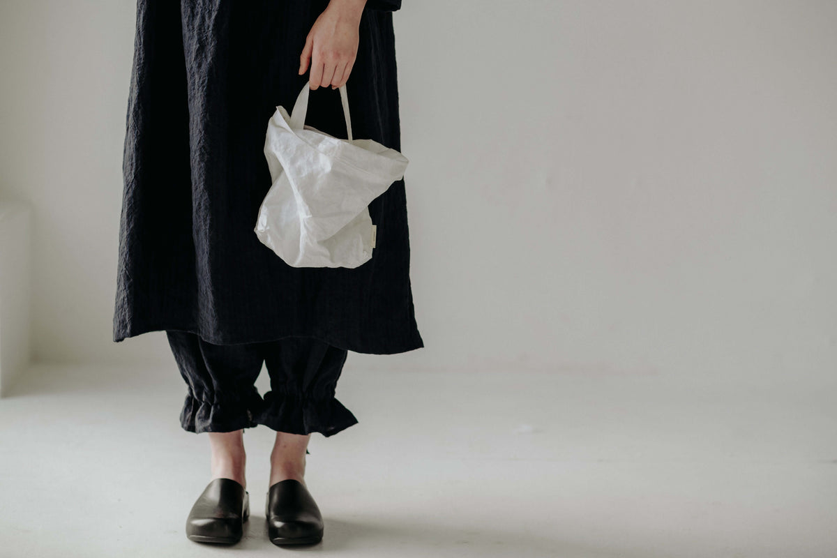 STRIPED BLOOMERS | An update on our signature bloomers. A more oversized shape that can be worn gathered at the ankle, or loosened for a wider fit. Wear with long socks and sneaks for the winter months. A modern take on 19th century Bloomers. These underg