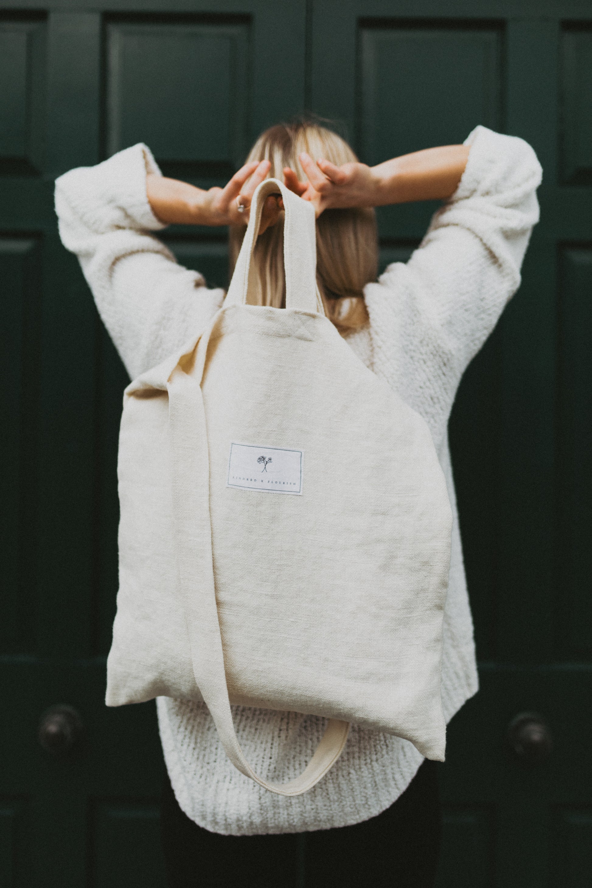 KINDRED X FLOURISH BAG | Inspired, Thoughtful, Considerate More than just a bag, this ethically sourced, any occasion accessory is part of a brighter future. Produced in Ireland by a talented team of seamstresses and cutters that have came through Flouris