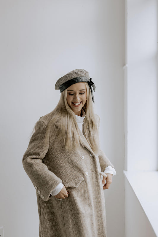 THE BOW BERET | We are so delighted to introduce a big new step for us as a brand by introducing Donegal Tweed to our core collection. An expansion of our deep love and passion for Irish textiles and keeping our rich heritage alive- originating in Co Done