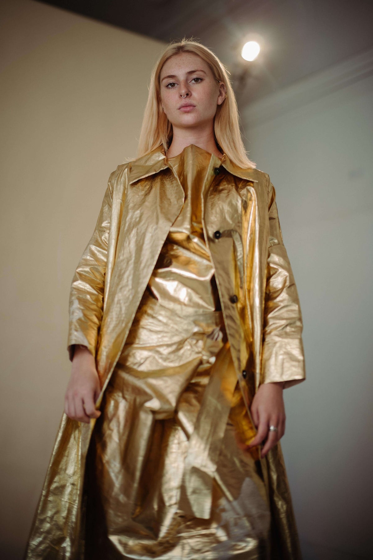 Find The Gold' Coat - Limited Edition Linen Hero Piece Find The Gold' Coat - Limited Edition Linen Hero Piece