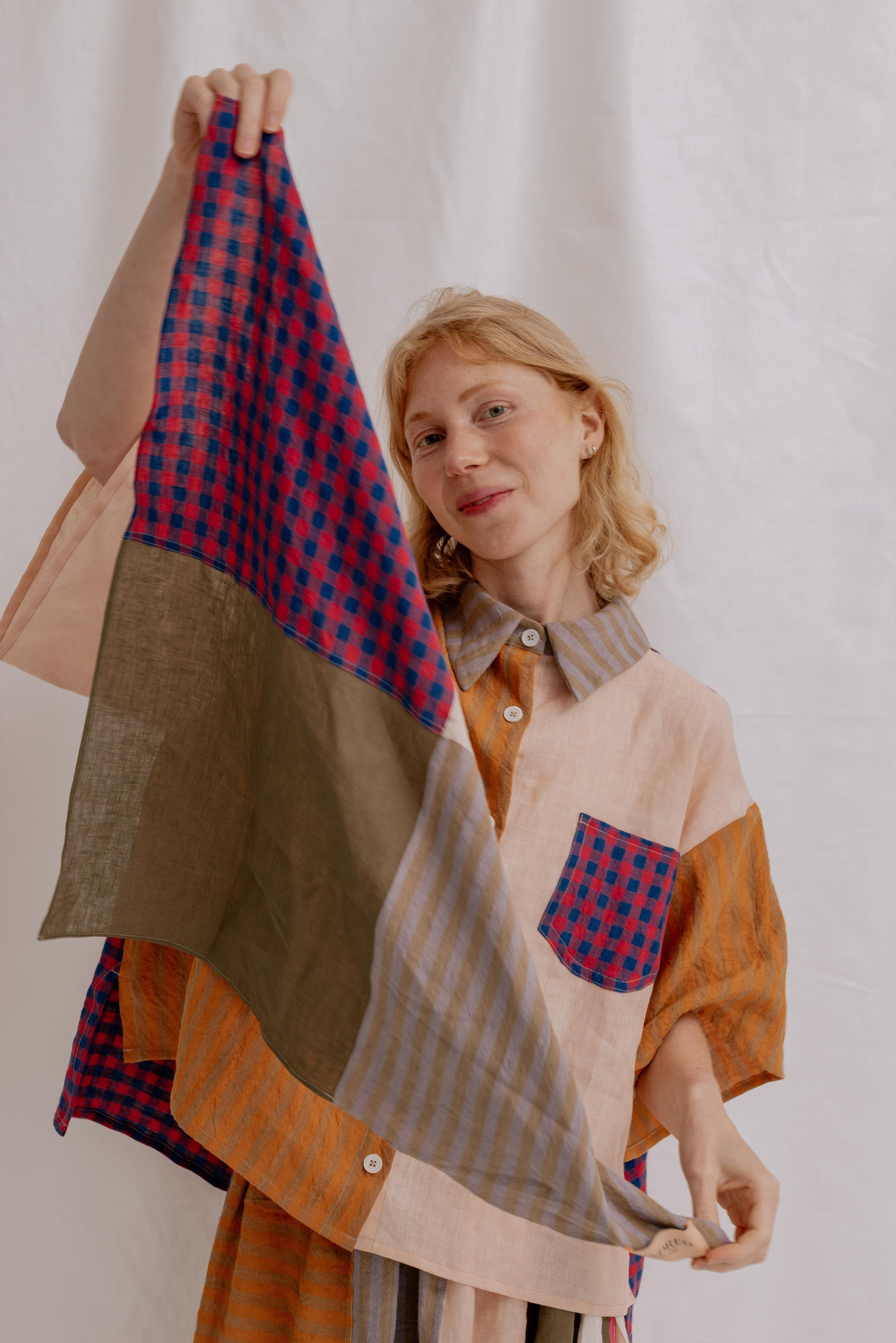 THE LINEN ROOM SCARF | This season we have introduced a new concept called The Linen Room Project Born out of our commitment to sustainability, we decided to rethink our design process and get creative with what we already have in 'The Linen Room'. Using