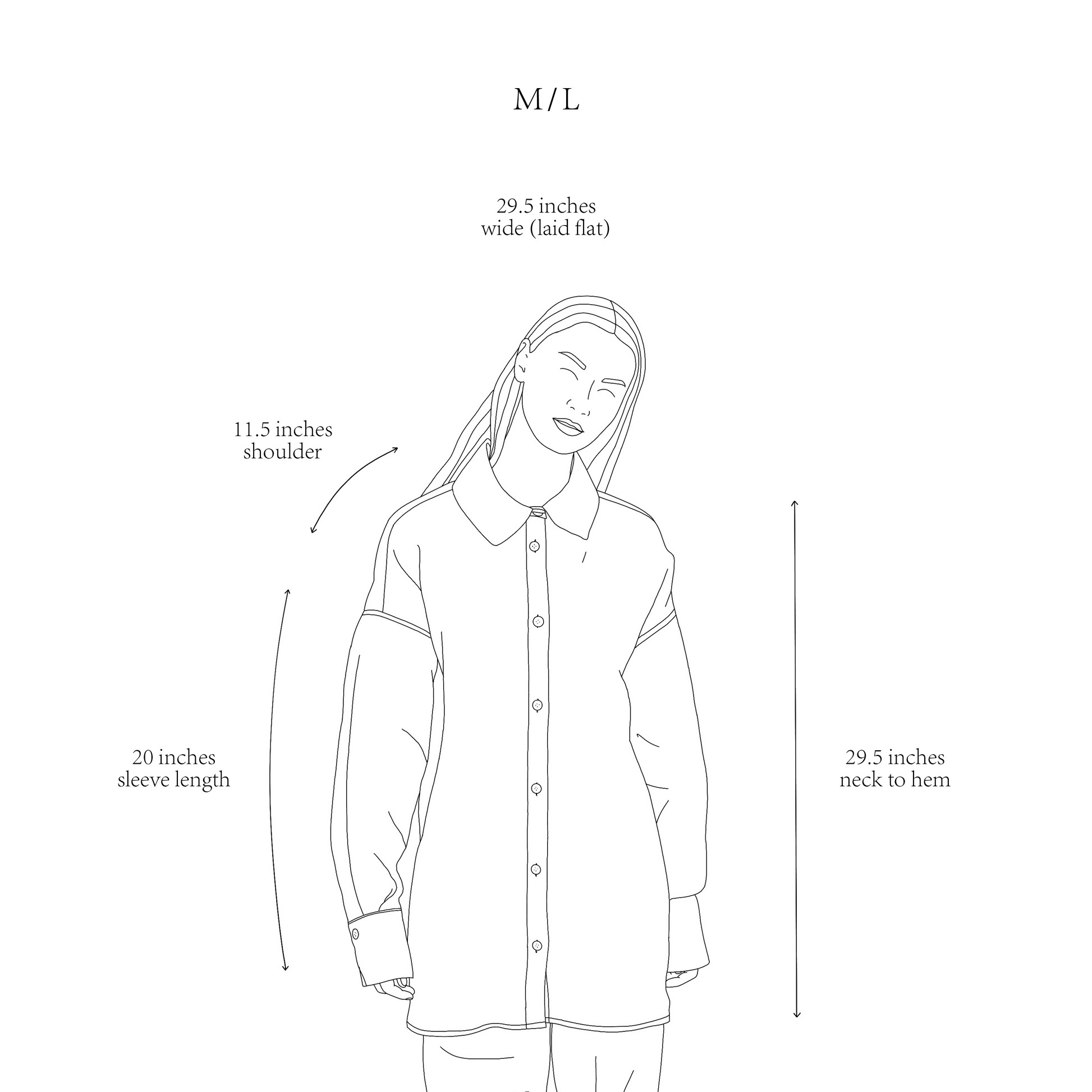 DAD SHIRT | BLACK | The Dad shirt- inspried by one of Amy's favourite oversized shirts, poached from her Dad's wardrobe! The shape of the shirt has been carefully considered- a longer length, oversized pocket, collar and cuff details make this a wardrobe