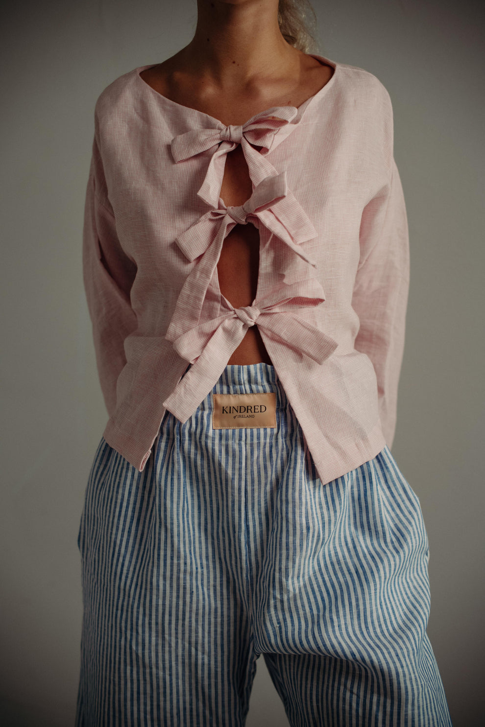 pink tie and shirt